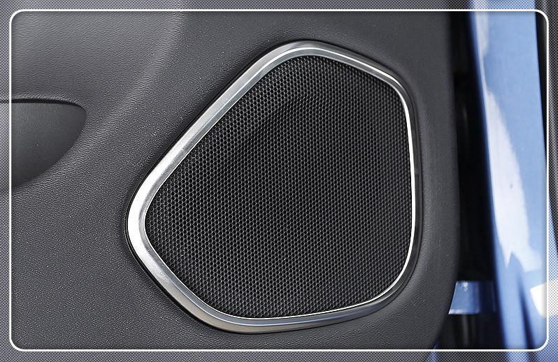 Volvo XC60 SPA Chrom Tür Lautsprecher Ringe Rahmen Abdeckung Blende