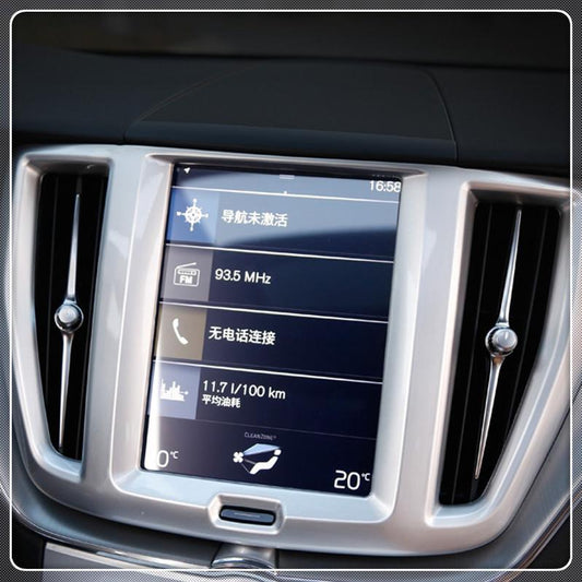 Volvo XC60 SPA Chrom Carbon Mittelkonsole Armaturenbrett Navigation Rahmen