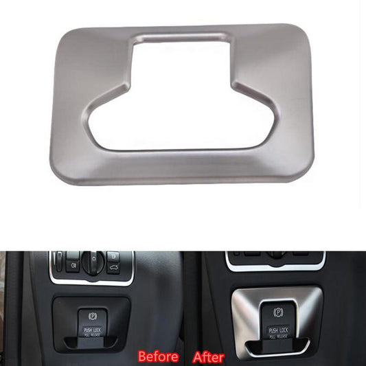 Volvo XC60 P3 Chrom Handbremse Schalter Knopf Rahmen Abdeckung