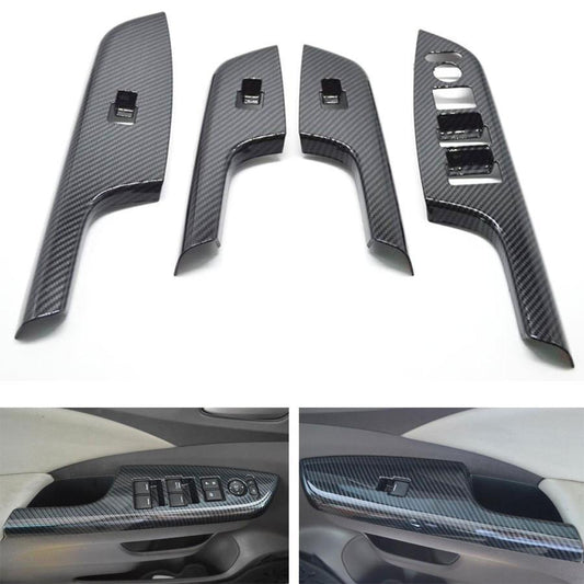 Honda CRV Carbon Abdeckung Fenster Heber Schalter Taster Rahmen