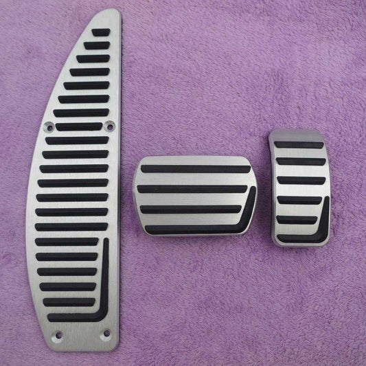 Volvo C30 P1 Edelstahl Pedal Auflagen Kappen Gaspedal Kupplung Bremse Fußstütze