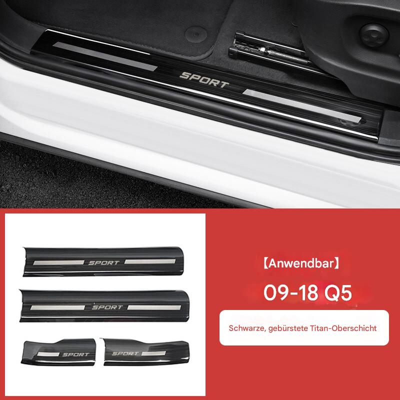 Einstiegsleisten Türschweller passend für Audi A6L / Q5 / A4L / A5 / Q3 – Edelstahl Welcome Pedal Innenraum Dekor & Tuning Zubehör