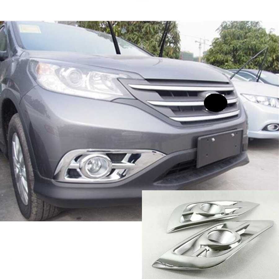 Honda CRV Chrom Nebelscheinwerfer Licht Abdeckung Rahmen Vorne