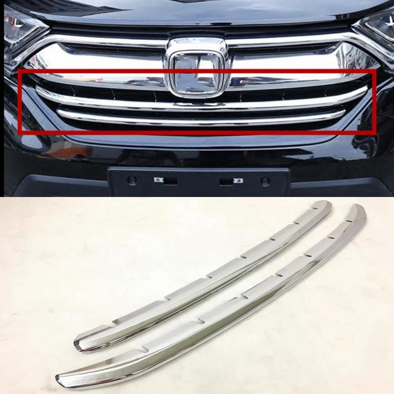 Honda CRV Chrom Stossleiste Kühlergrill Vorne Leiste Abdeckung