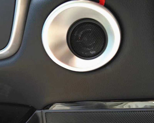 Honda CRV Chrom Carbon Tür Lautsprecher Ringe Rahmen Abdeckung Blende
