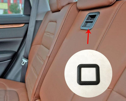 Honda CRV Chrom Carbon Mittelsitz Rücksitz Hinten Getränke Halter Abdeckung