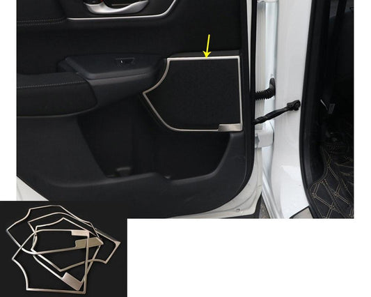 Honda CRV Chrom Tür Lautsprecher Ringe Rahmen Abdeckung Blende