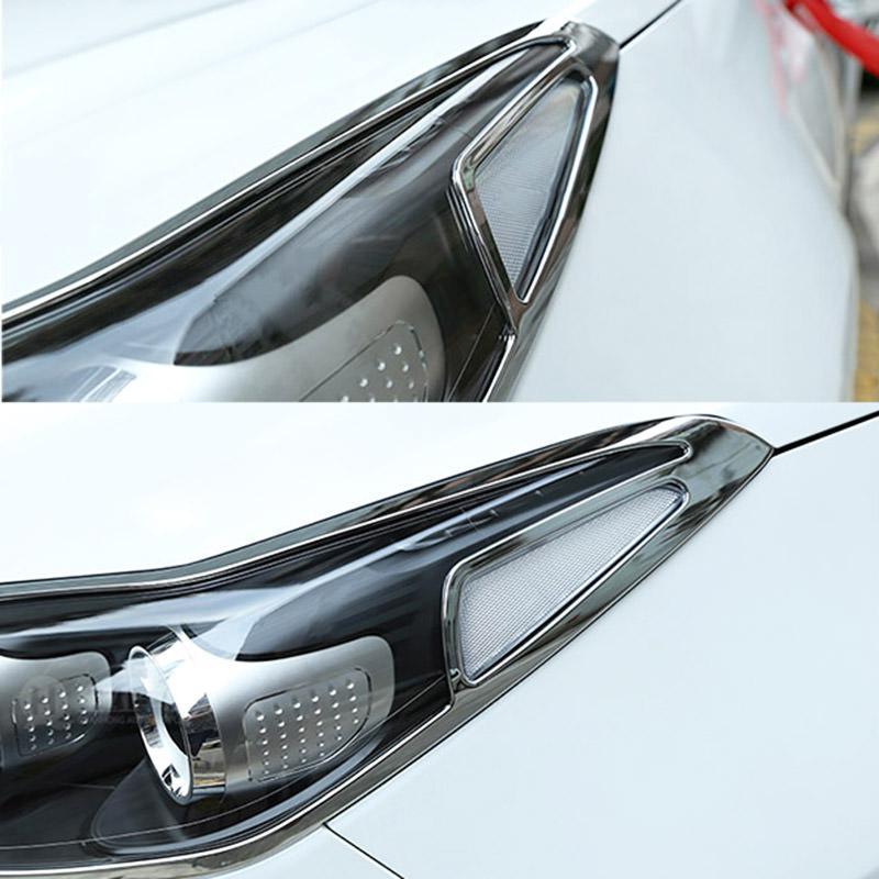 Kia Sportage 4 QL Chrom Licht Leuchte Scheinwerfer Vorne Abdeckung