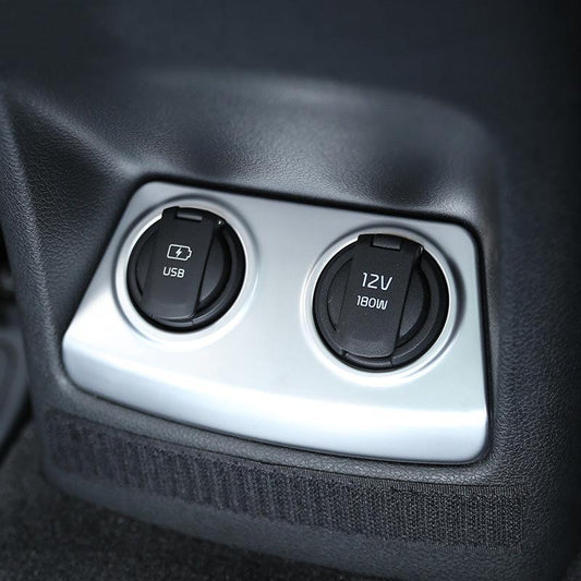 Kia Sportage 4 QL Chrom Zigaretten Anzünder Rahmen Abdeckung
