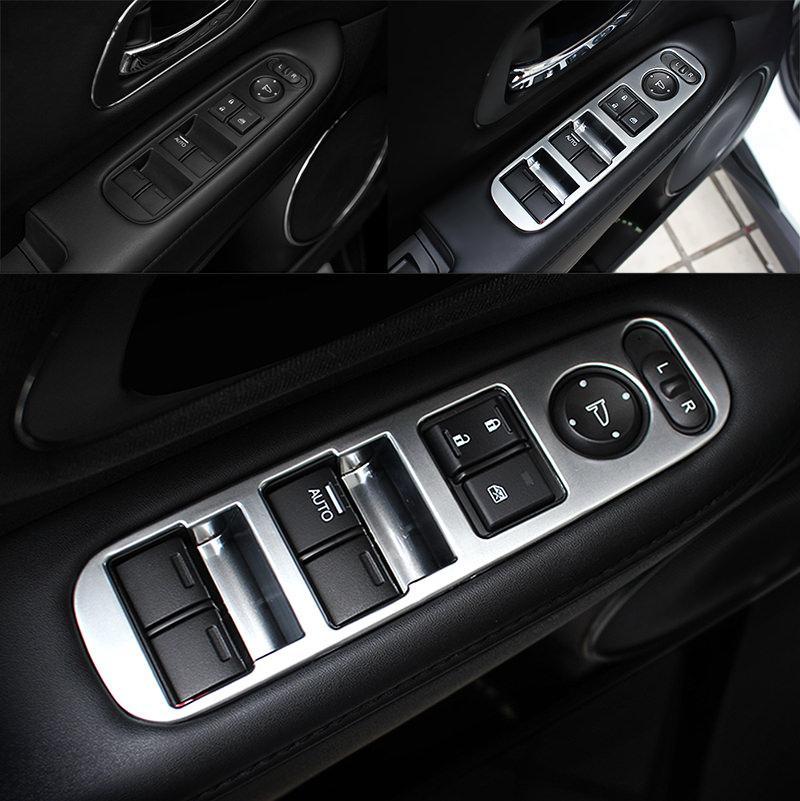 Honda HRV Chrom Abdeckung Fenster Heber Schalter Taster Rahmen