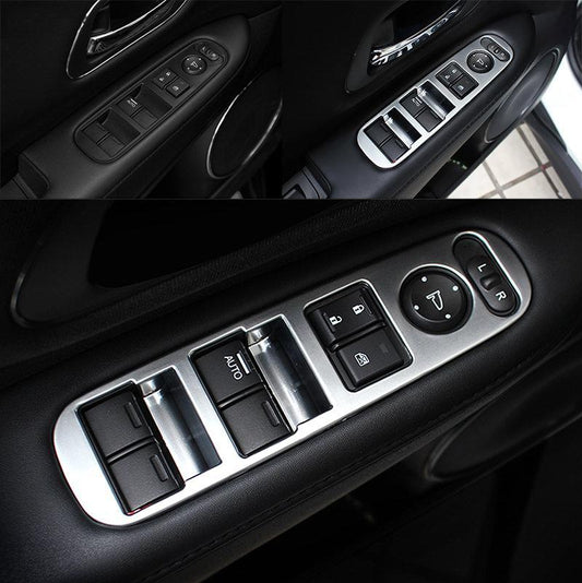 Honda HRV Chrom Abdeckung Fenster Heber Schalter Taster Rahmen