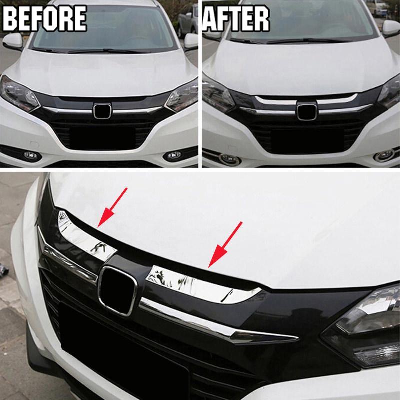 Honda HRV Chrom Stossleiste Kühlergrill Vorne Leiste Abdeckung
