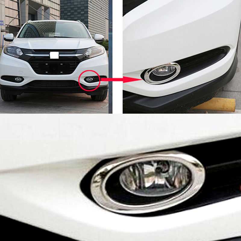 Honda HRV Chrom Nebelscheinwerfer Licht Abdeckung Rahmen Vorne