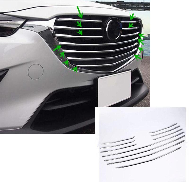 Mazda CX3 Chrom Kühlergrill Gitter Leiste Abdeckung