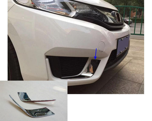 Honda Jazz Chrom Nebelscheinwerfer Licht Abdeckung Leiste Vorne