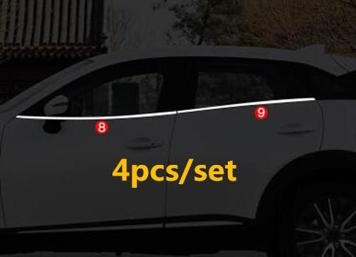 Mazda CX3 Chrom Zierleiste Zierstab Chromleiste A B C Säule Abdeckung