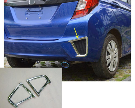 Honda Jazz Chrom Nebelscheinwerfer Abdeckung Rahmen Licht Hinten