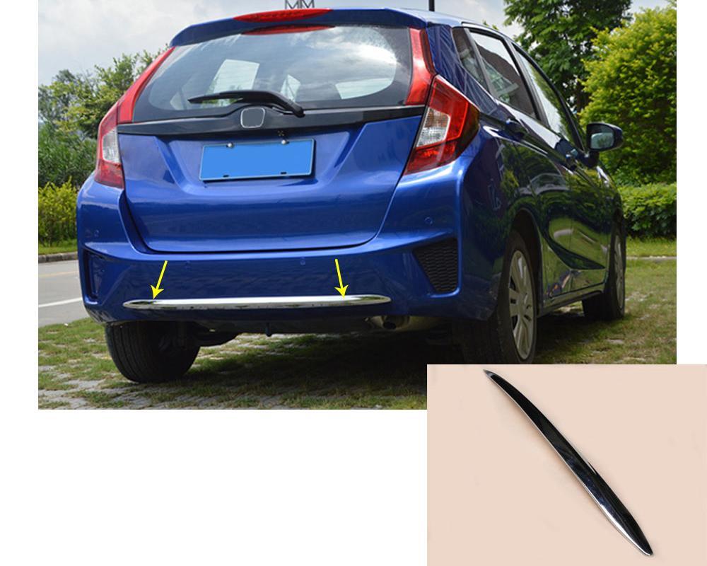Honda Jazz Chrom Kofferraum Gepäckraum Abdeckung Hinten Leiste