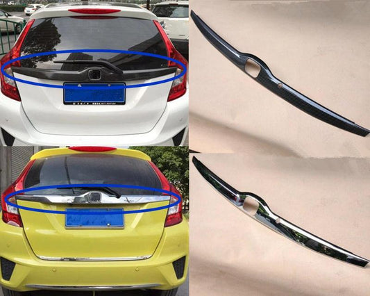 Honda Jazz Chrom Carbon Kofferraum Gepäckraum Abdeckung Hinten Leiste