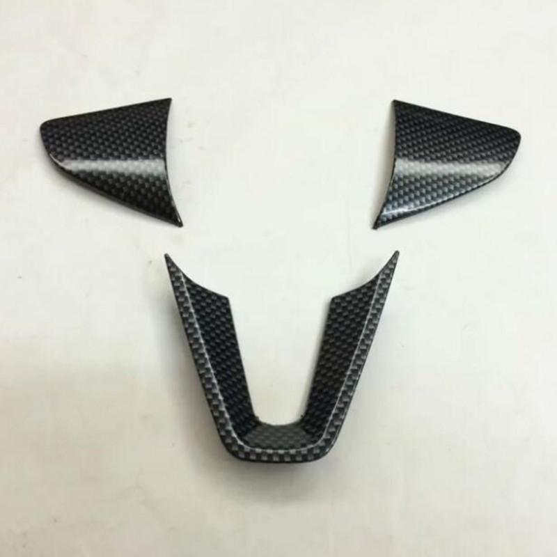 Honda Jazz Chrom Carbon Lenkradbezug Lenkradhülle Abdeckung Rahmen