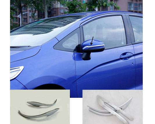 Honda Jazz Chrom Rückspiegel Seitenspiegel Abdeckung Blende Rahmen