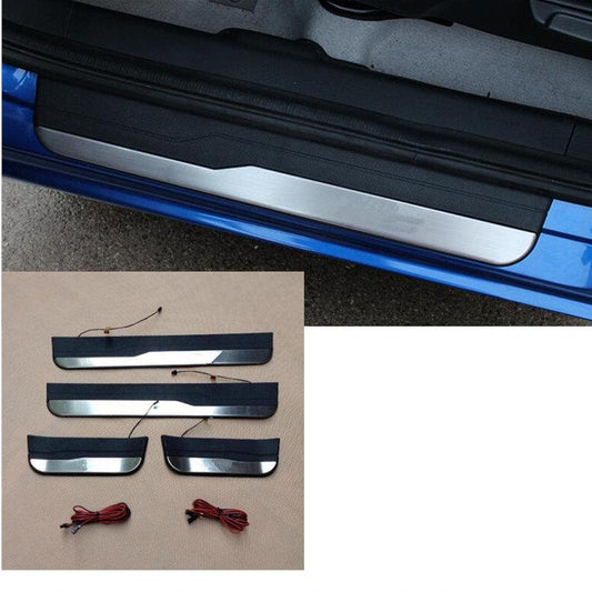 Honda Jazz Edelstahl Einstiegs Leisten Tür Schweller Auflage Abdeckung