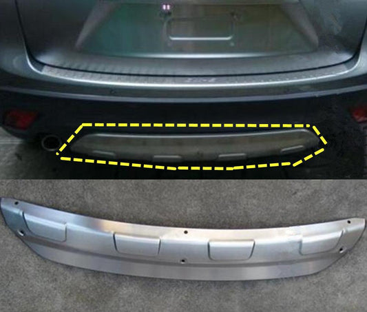 Mazda CX5 KE Edelstahl Ladekantenschutz Abkantung Stoßstange Schutz Hinten