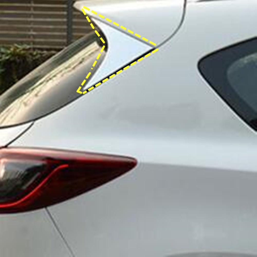 Mazda CX5 KE Heckscheibe Spoiler Seitensäule Rückseite Hinten Fenster Chrom