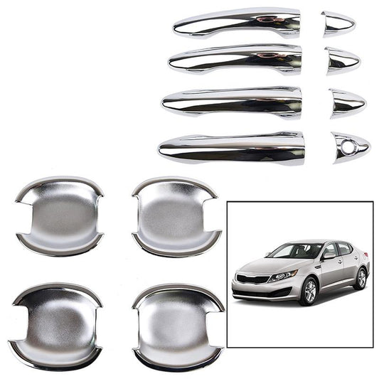 Kia Optima 3 K5 TF Chrom Außen Türgriff Schalen Mulden Tür Kappen Abdeckung