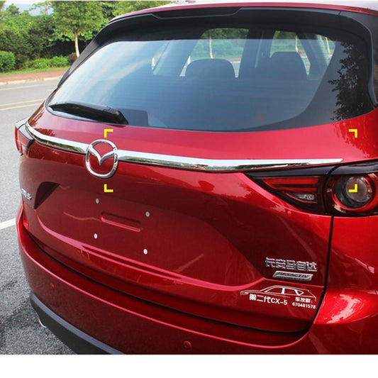 Mazda CX5 KF Chrom Kofferraum Gepäckraum Abdeckung Hinten Leiste (Oben)