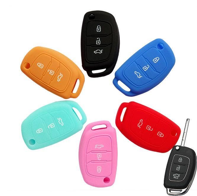 Hyundai Elantra 5 AD Silikon Auto Schlüssel Schutz Hülle Etui