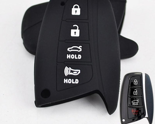 Hyundai Santa Fe 3 DM Silikon Auto Schlüssel Schutz Hülle Etui