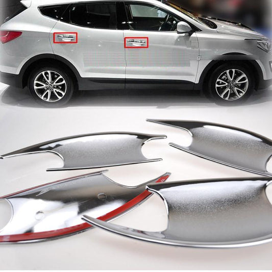 Hyundai Santa Fe 3 DM Chrom Außen Türgriff Schalen Mulden Tür Kappen Abdeckung