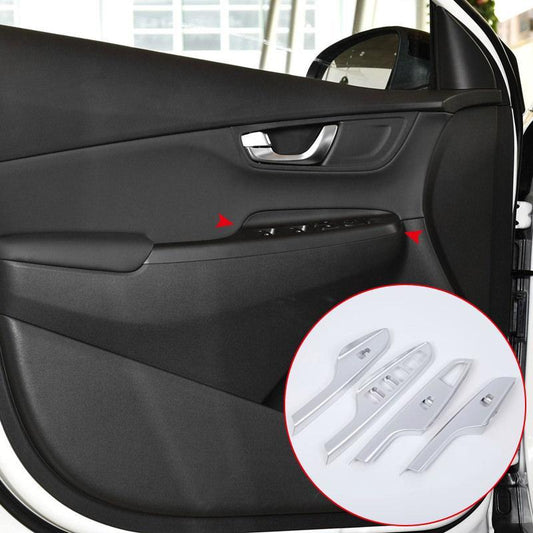 Hyundai Kona Chrom Fenster Heber Schalter Taster Rahmen Abdeckung