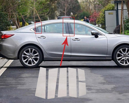 Mazda 6 GJ/GL Chrom Türzierleisten Abdeckung B + C Säule Türsäule