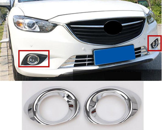 Mazda 6 GJ/GL Chrom Nebelscheinwerfer Licht Abdeckung Rahmen Vorne (kreisförmig)