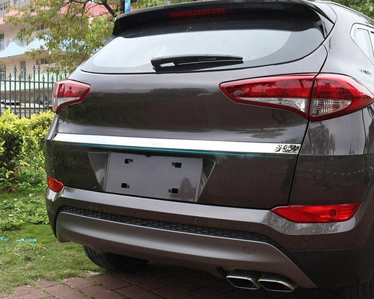 Hyundai Tucson 3 TL Chrom Kofferraum Gepäckraum Abdeckung Hinten Leiste