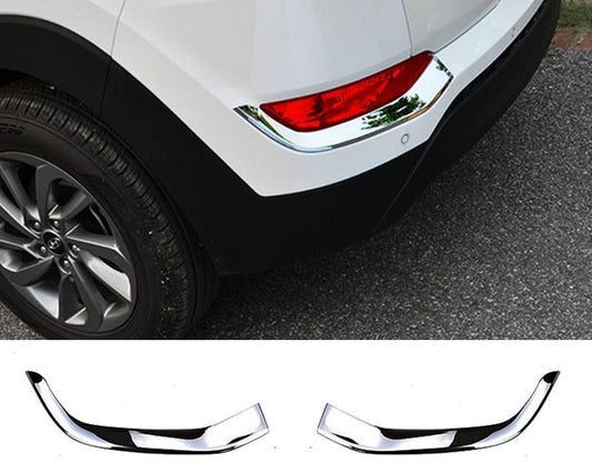 Hyundai Tucson 3 TL Chrom Nebelscheinwerfer Licht Hinten Leiste Abdeckung