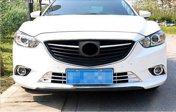 Mazda 6 GJ/GL Chrom Stossleiste Kühlergrill Vorne Leiste Abdeckung