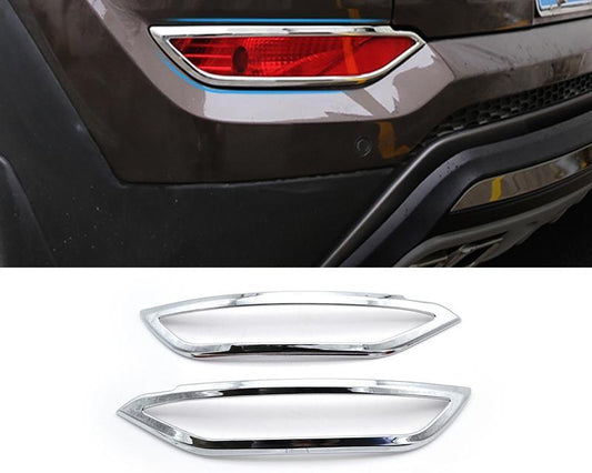 Hyundai Tucson 3 TL Chrom Nebelscheinwerfer Abdeckung Rahmen Licht Hinten