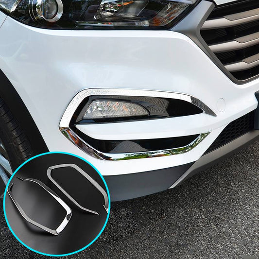 Hyundai Tucson 3 TL Chrom Nebelscheinwerfer Licht Abdeckung Rahmen Vorne