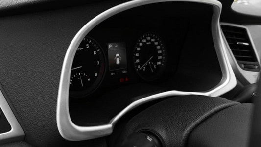 Hyundai Tucson 3 TL Chrom Mittelkonsole Armaturenbrett Geschwindigkeitsmesser Abdeckung