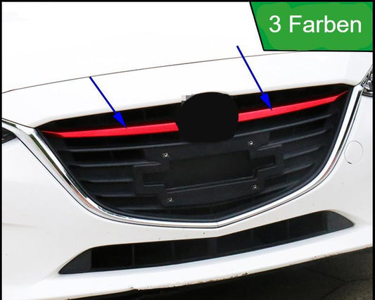 Mazda 3 BM Chrom Kühlergrill Gitter Leiste Abdeckung Vorne (oben)