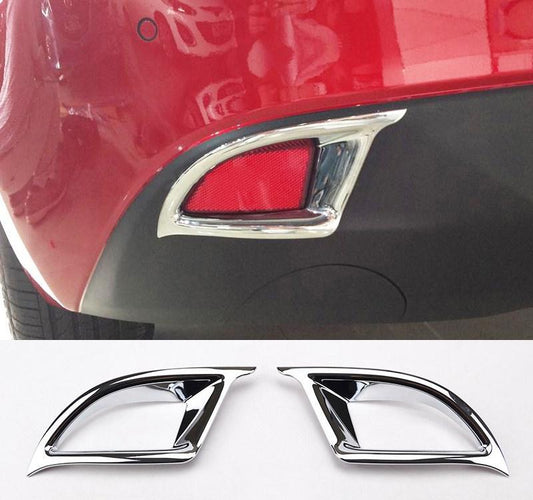 Mazda 3 BM Chrom Nebelscheinwerfer Licht Abdeckung Rahmen Hinten (Fließheck)