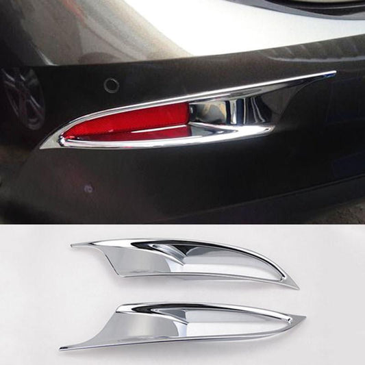 Mazda 3 BM Chrom Nebelscheinwerfer Licht Abdeckung Rahmen Hinten (Limousine)
