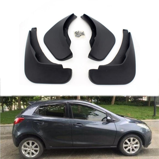 Mazda 2 DE Schmutzfänger Spritzschutz Schmutzlappen Vorne Hinten (Fließheck)
