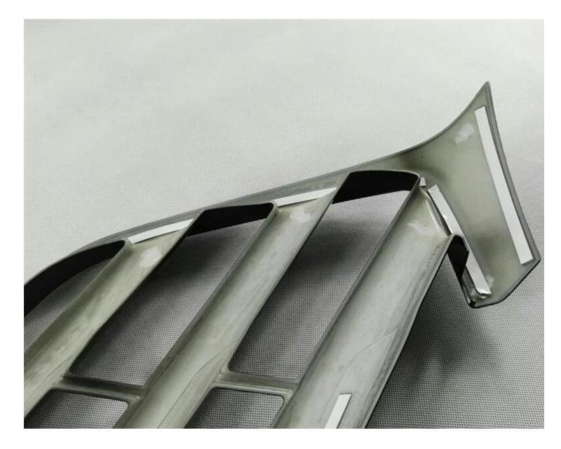Hyundai Tucson 3 TL Chrom Stossleiste Kühlergrill Vorne Leiste Abdeckung