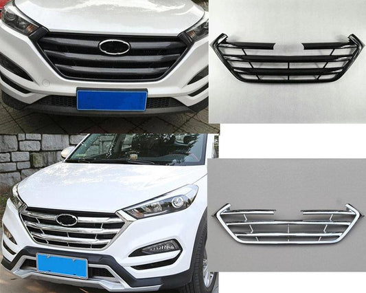 Hyundai Tucson 3 TL Chrom Stossleiste Kühlergrill Vorne Leiste Abdeckung