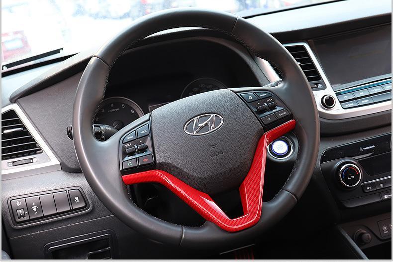 Hyundai Tucson 3 TL Carbon Lenkradbezug Lenkradhülle Abdeckung Rahmen