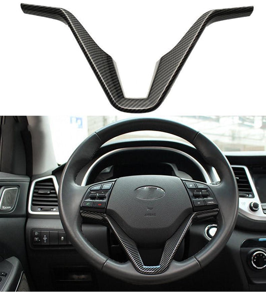 Hyundai Tucson 3 TL Carbon Lenkradbezug Lenkradhülle Abdeckung Rahmen